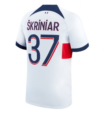 Paris Saint-Germain Milan Skriniar #37 Udebanetrøje 2023-24 Kort ærmer